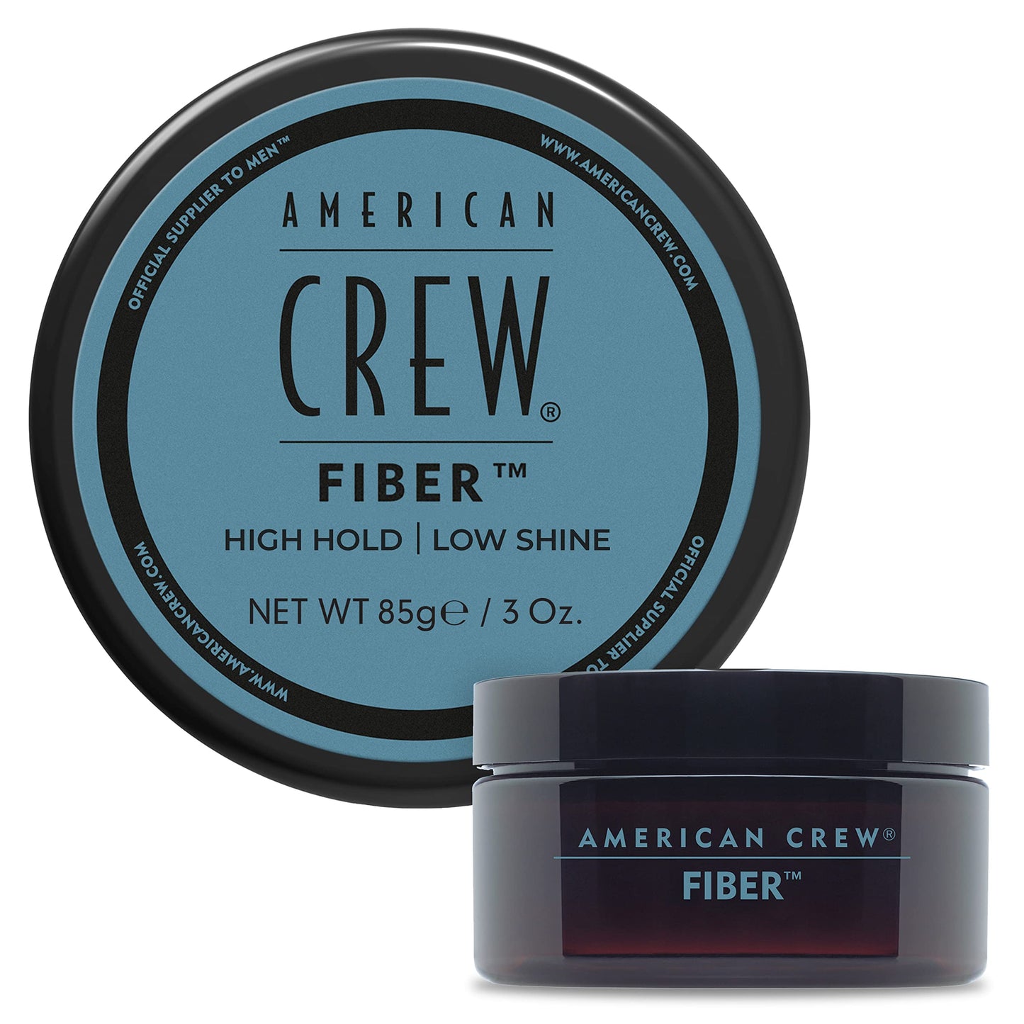 White Smoke American Crew Men's Hair Fiber, Like Hair Gel with High Hold & Low Shine, 3 oz