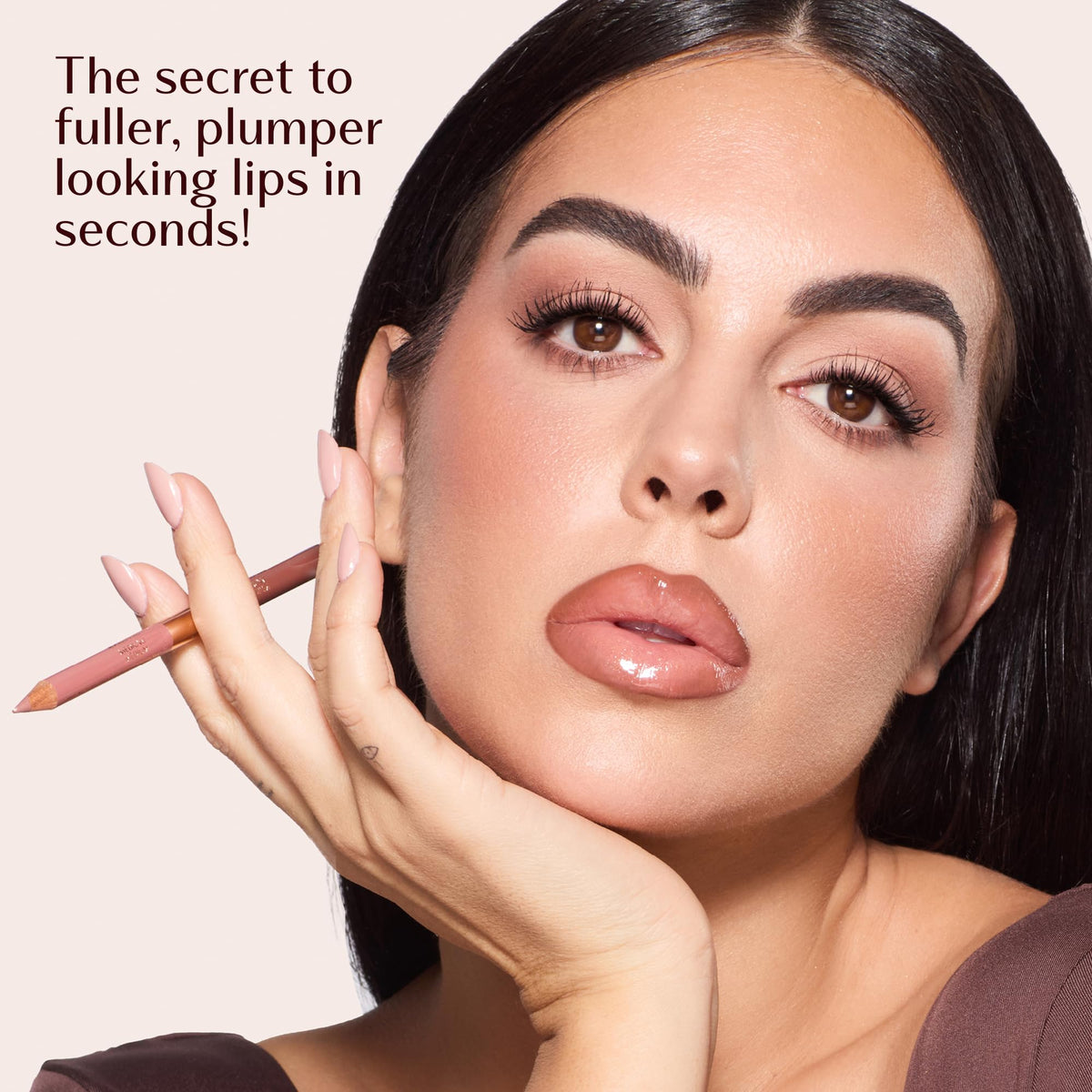 Misty Rose Charlotte Tilbury Lip Cheat Contour Duo - Dual-Sided Lip Liner Pencil