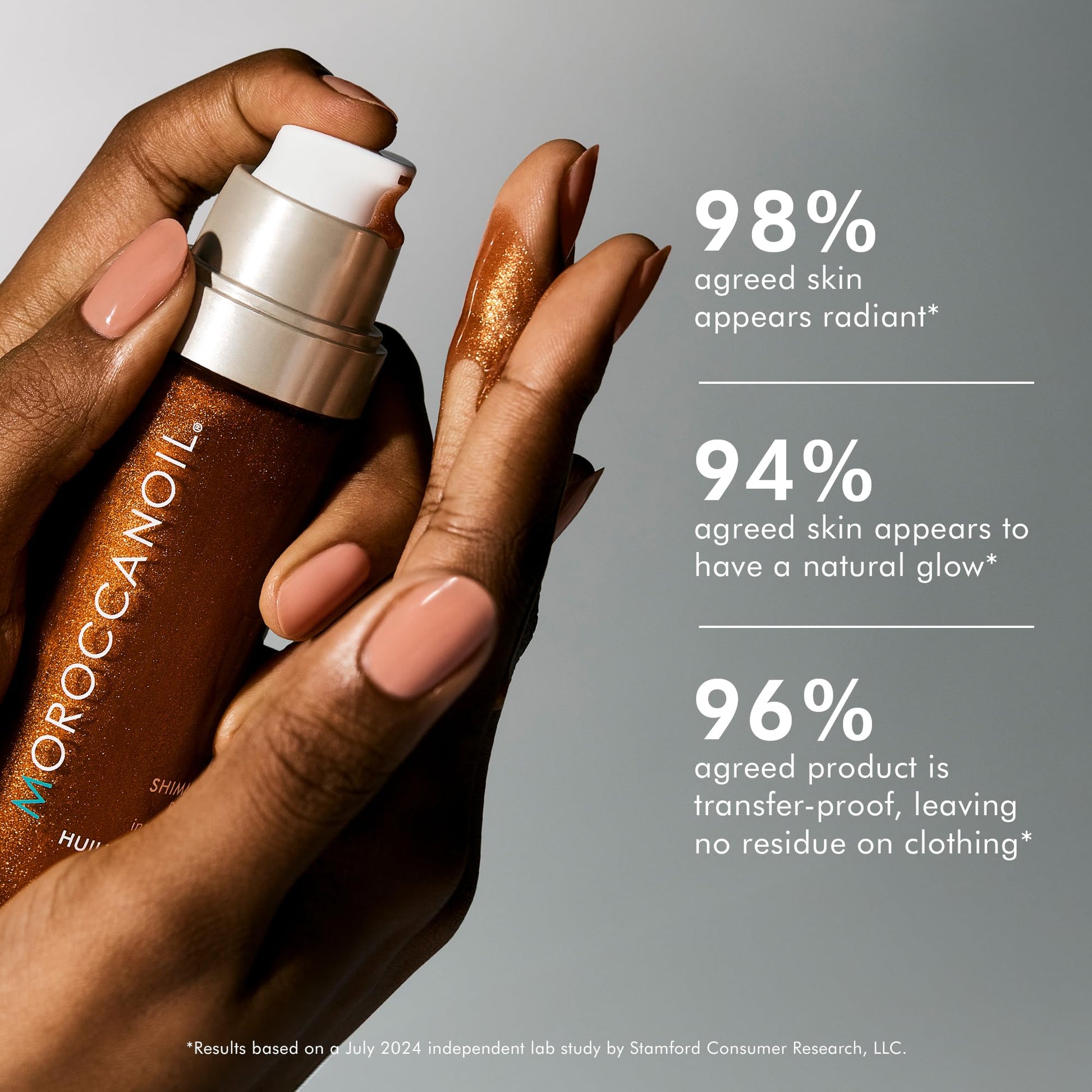 Dark Gray Moroccanoil Shimmering Body Oil, 1.7 Fl. Oz.