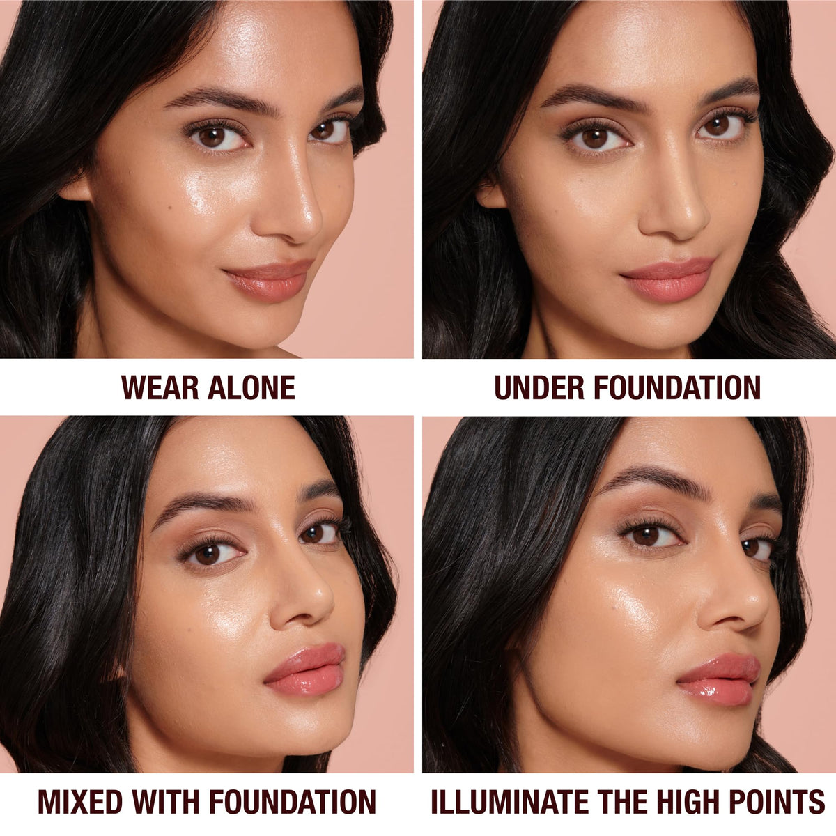 Black Charlotte Tilbury Hollywood Flawless Filter - Multi‑Use Makeup Primer, Complexion Booster & Illuminating Liquid Highlighter with Sheer Coverage - Smooths & Blurs Skin