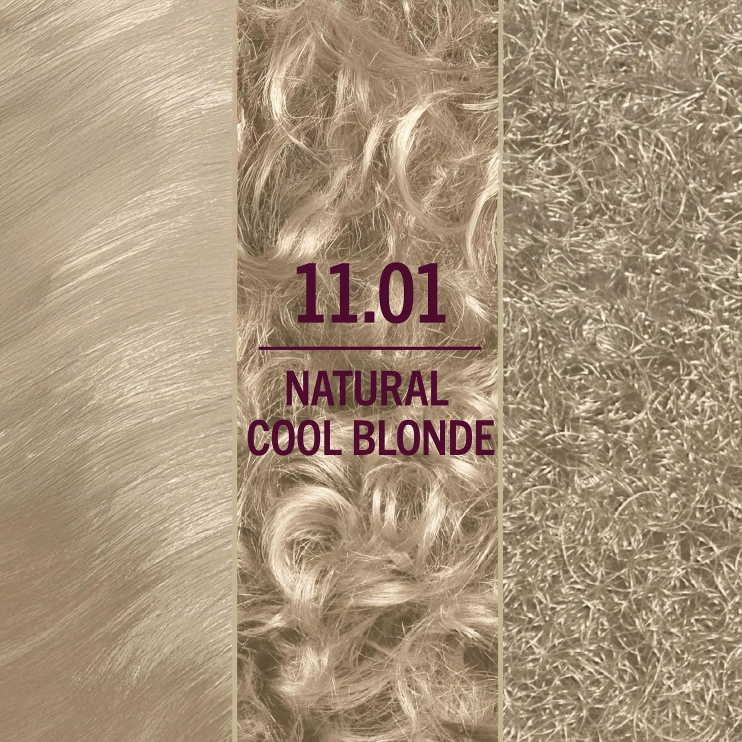 Rosy Brown Schwarzkopf Keratin Blonde Hair Dye, 11.01 High Lift Natural Cool Blonde, Professional Quality Permanent Hair Color, Bond Enforcing System, Pre-Color Serum & Conditioner Included