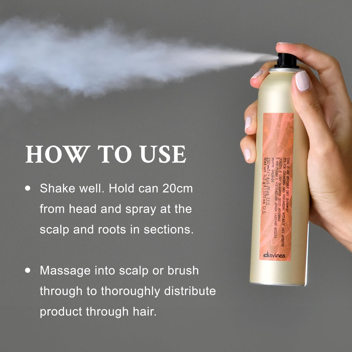 Dim Gray Davines This Is An Invisible Dry Shampoo