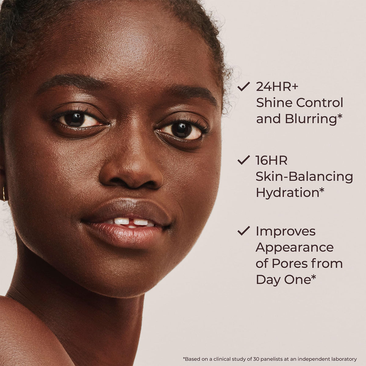 Light Gray Laura Mercier Tinted Moisturizer Blurred Matte SPF 30, 0N SIlk
