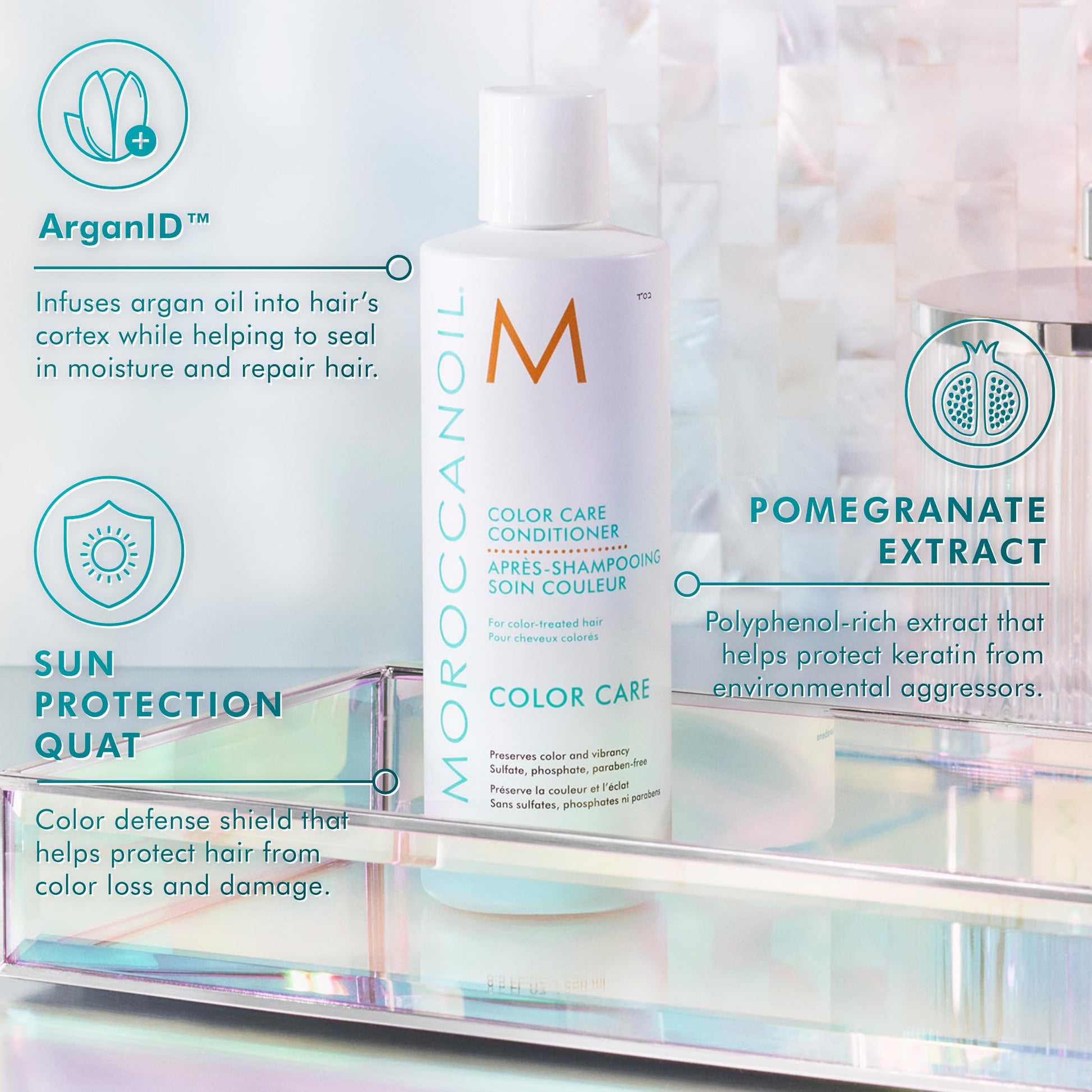 Light Gray Moroccanoil Color Care Conditioner, 33.8 Fl. Oz.