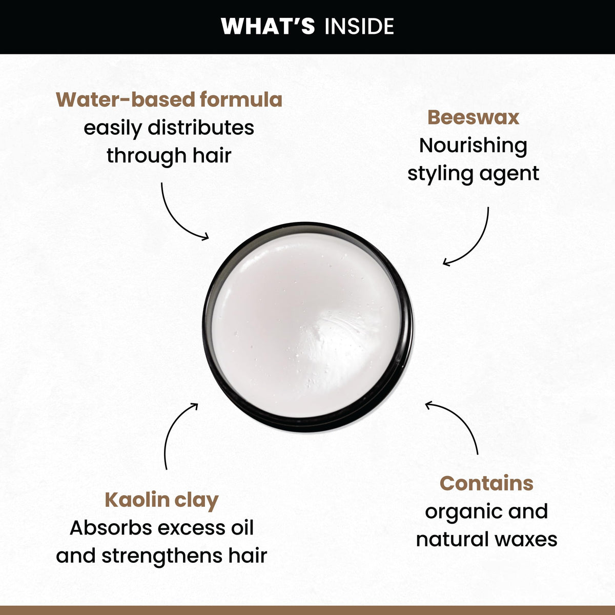 White Smoke Billy Jealousy Stable Condition Matte Cream for Men with Natural Hold and Matte Finish, Reworkable, Lightweight, Water Based Hair Styling Product, Vanilla & White Musk Scent, 3 Oz.