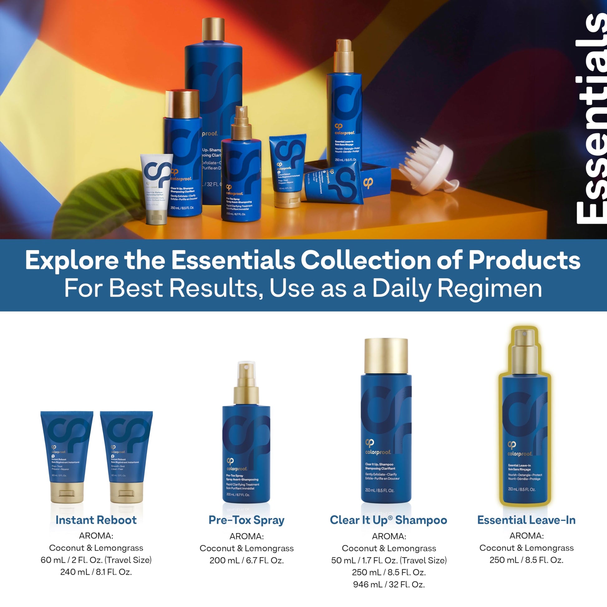 White Smoke Colorproof Leave-In Treatment Spray 8.5 Fl. Oz. Heat Protection Spray for Hair, Smoothing and Detangling Spray with Color Protection, Coconut & Lemongrass Scent