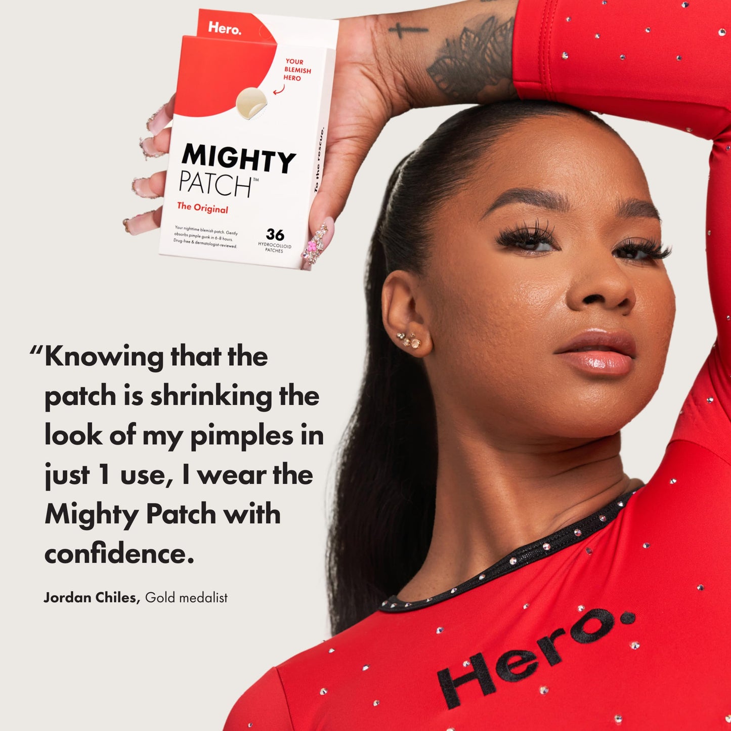 Lavender Mighty Patch Original Patch from Hero Cosmetics - #1 Hydrocolloid Acne Pimple Patches for Face, Shrinking Zits & Whiteheads in 1 Use, Nighttime Spot Pimple Stickers for Face, 36 Count