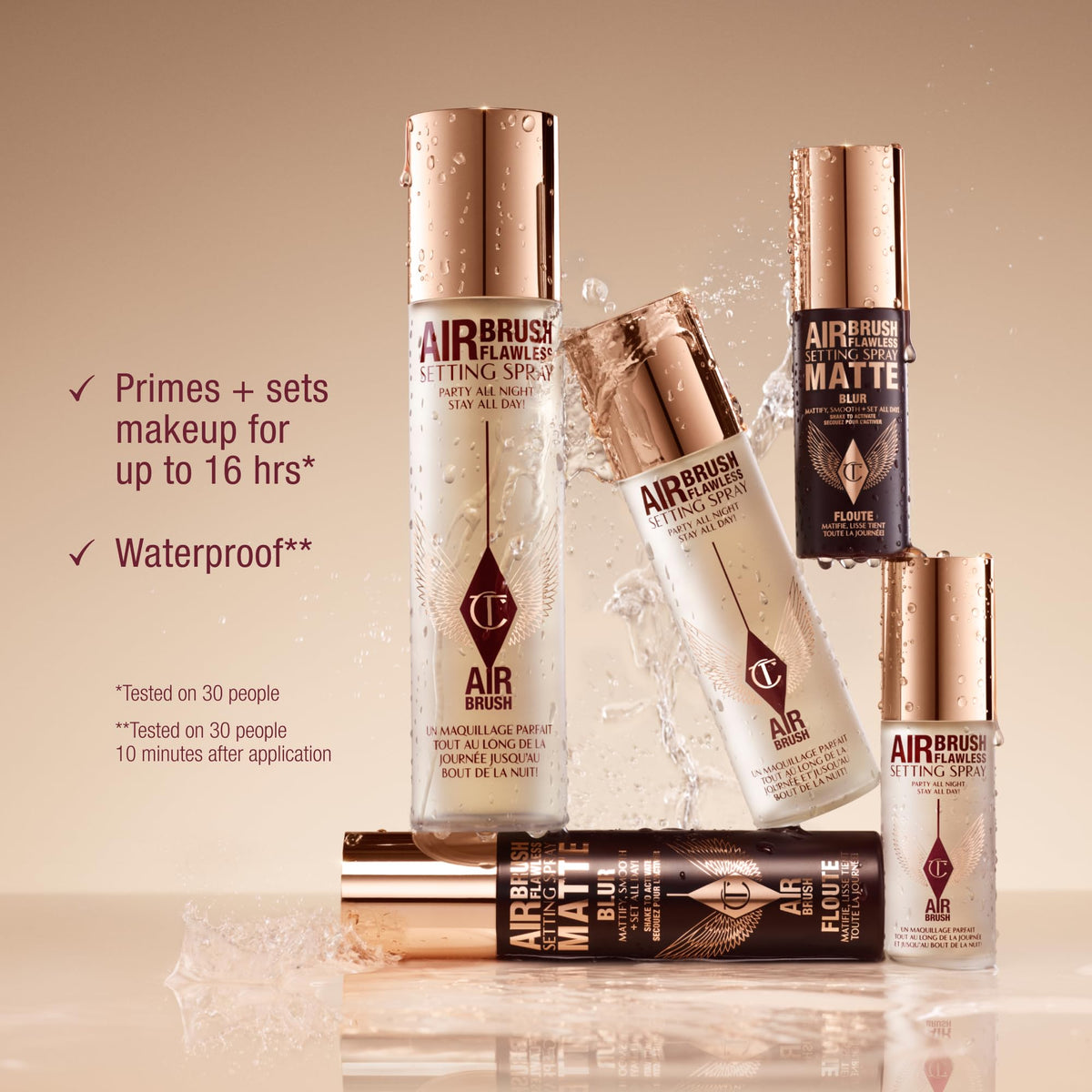 Wheat Charlotte Tilbury Airbrush Flawless Setting Spray - Hydrating & Waterproof