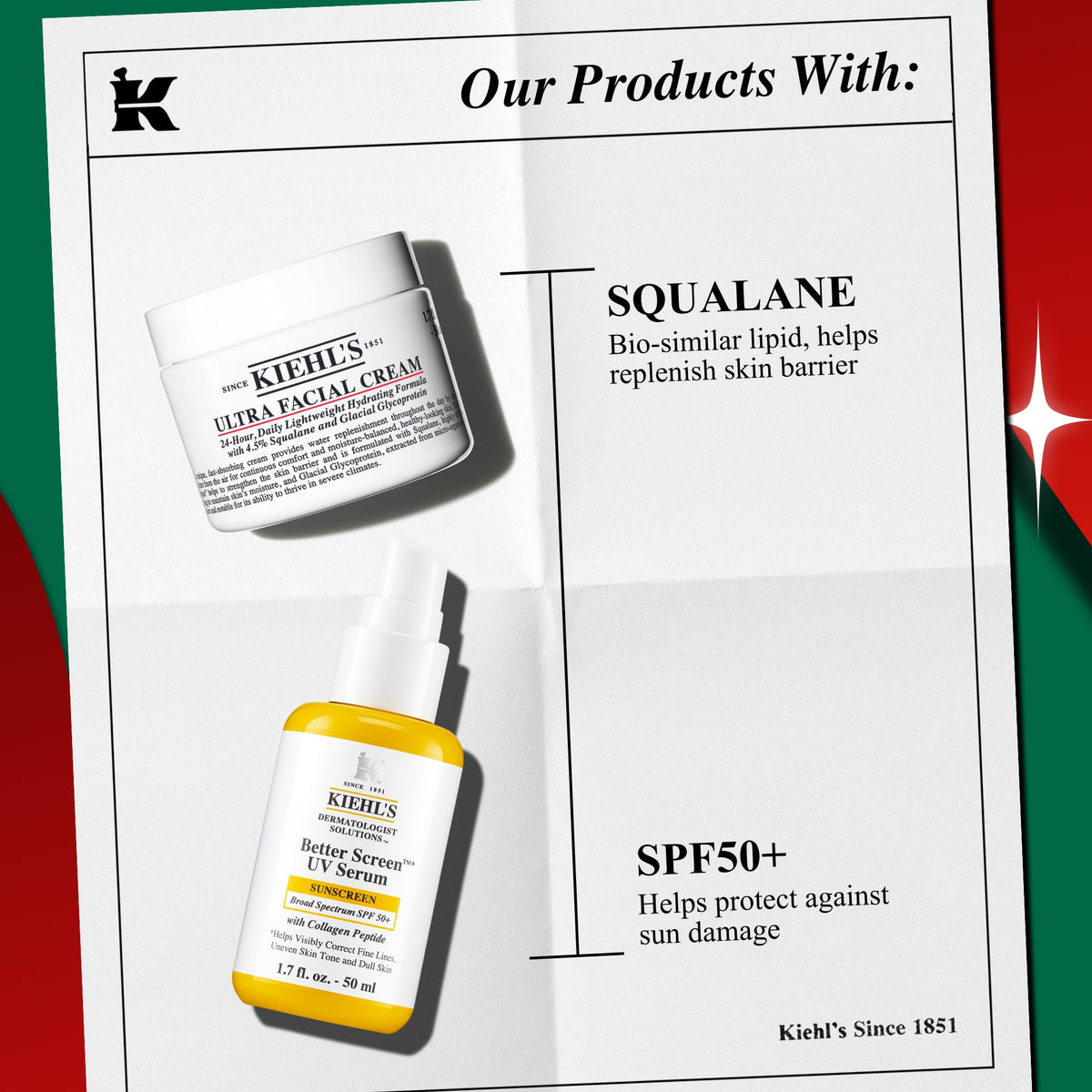 Lavender Kiehl's - Ultra Facial Cream Daily Moisturizer with 4.5% Squalane