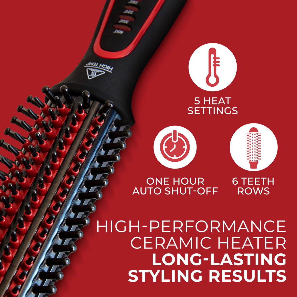 Firebrick FHI Heat Stylus Thermal Styling Brush w/Tourmaline Ceramic