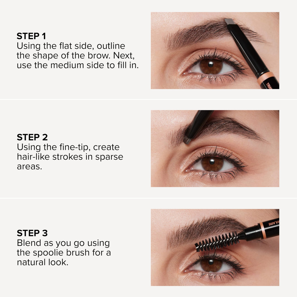 White Smoke Anastasia Beverly Hills - Brow Definer Mini 3-in-1 Easy Contour Pencil