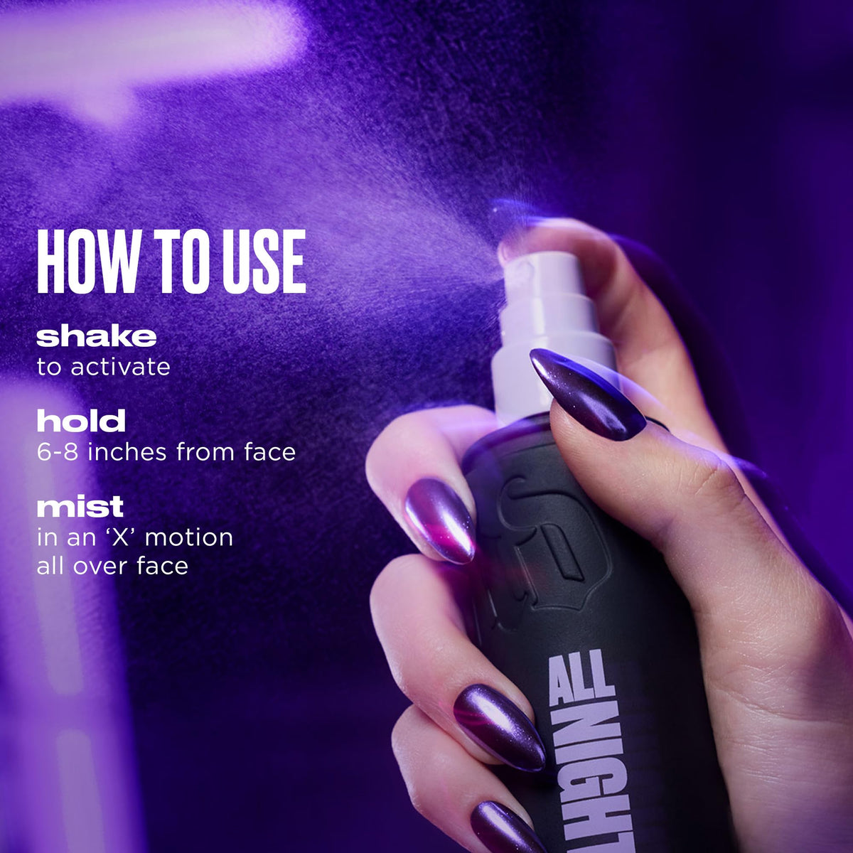 Midnight Blue Urban Decay All Nighter Waterproof Makeup Setting Spray (4 fl oz)