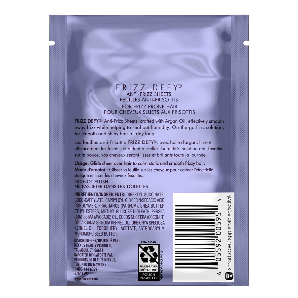 Light Slate Gray Nexxus Defy Anti-Frizz, 8 Count