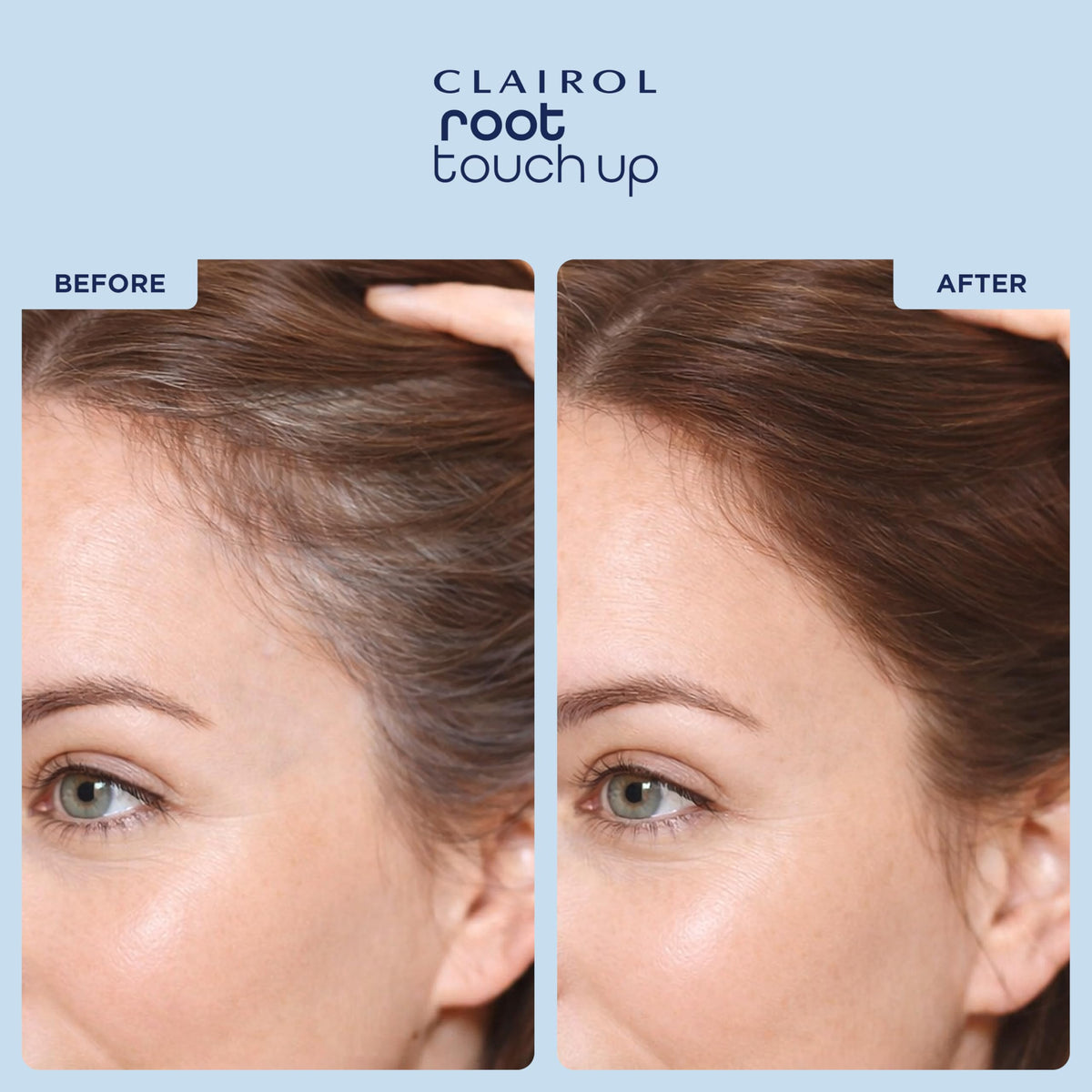Light Gray Clairol Root Touch-Up Temporary Concealing Powder, Medium Brown, Pack of 1