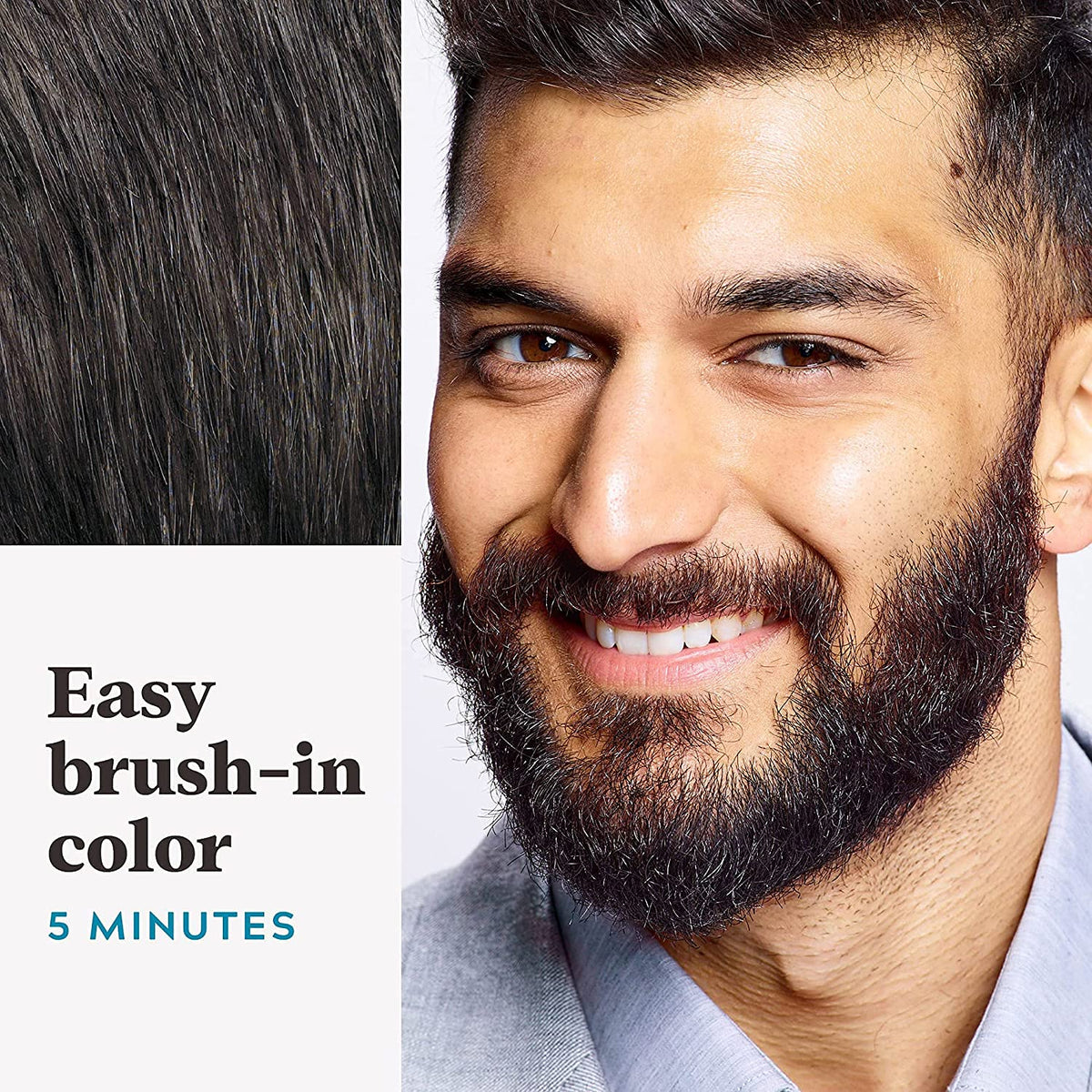 White Smoke Just For Men Color Gel for Moustache Beards and Sideburns
