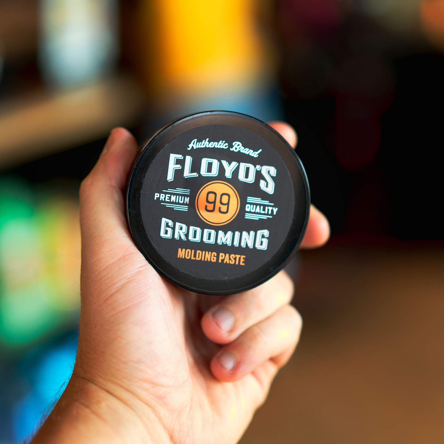 Black Floyd's 99 Medium Hold Natural Shine Hair Styling Paste for Men