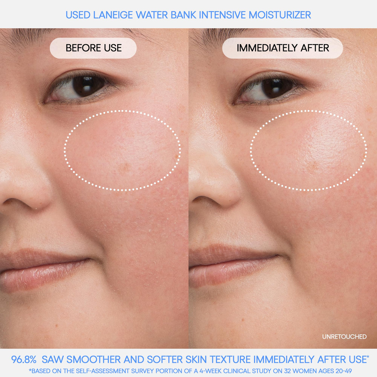 Tan LANEIGE Water Bank Blue Hyaluronic Intensive Moisturizer