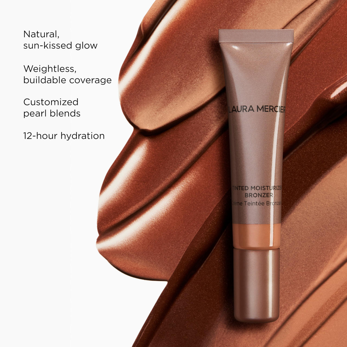 White Smoke Laura Mercier Tinted Moisturizer Cream Bronzer, 0.5 oz