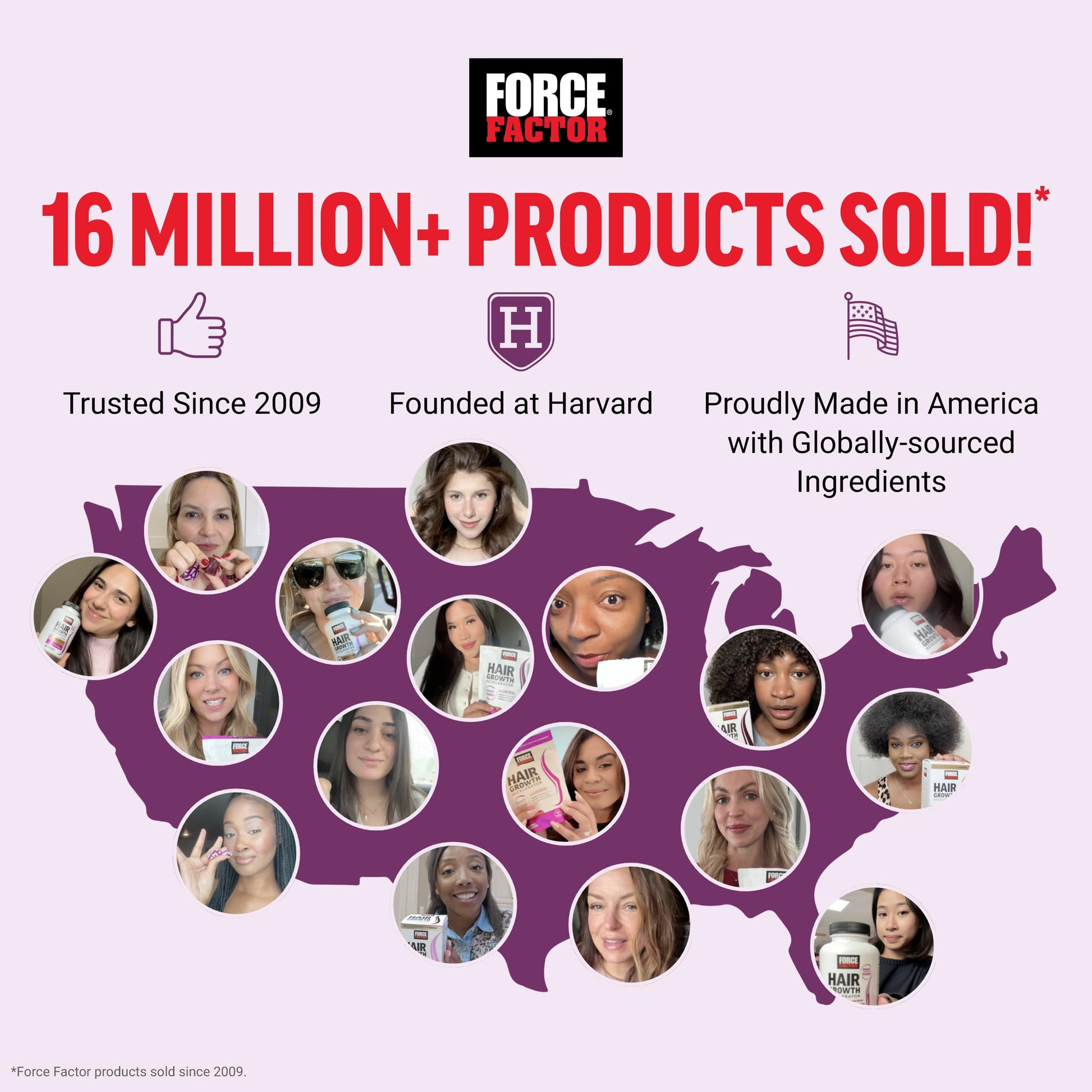 Lavender Blush Force Factor Hair Growth Accelerator Soft Chews, Hair Growth Vitamins for Women and Men with Clinically Studied Lustriva and Biotin, Promotes Thicker, Fuller, Stronger Hair, Mixed Berry, 60 Soft Chews