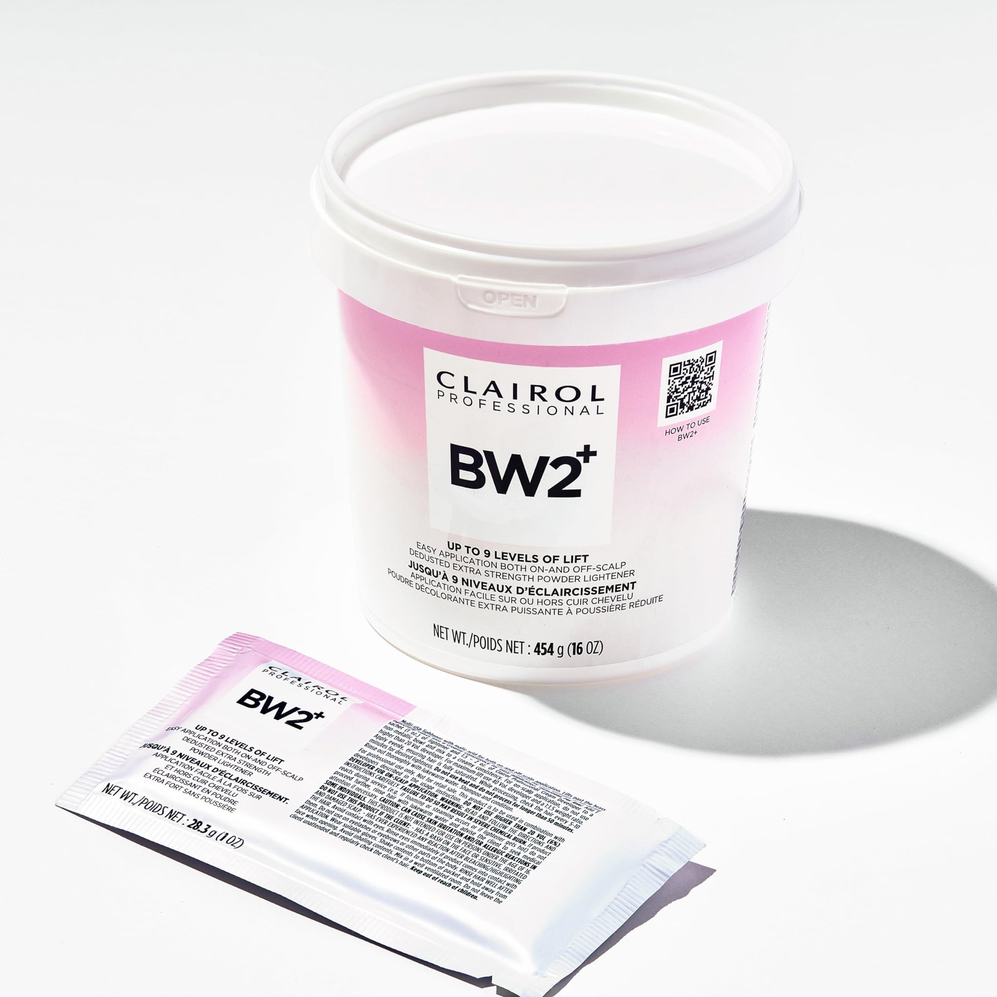 White Smoke Clairol Professional BW2+ Dedusted Extra Strength Powder Lightener for Hair Highlights, 32 oz.