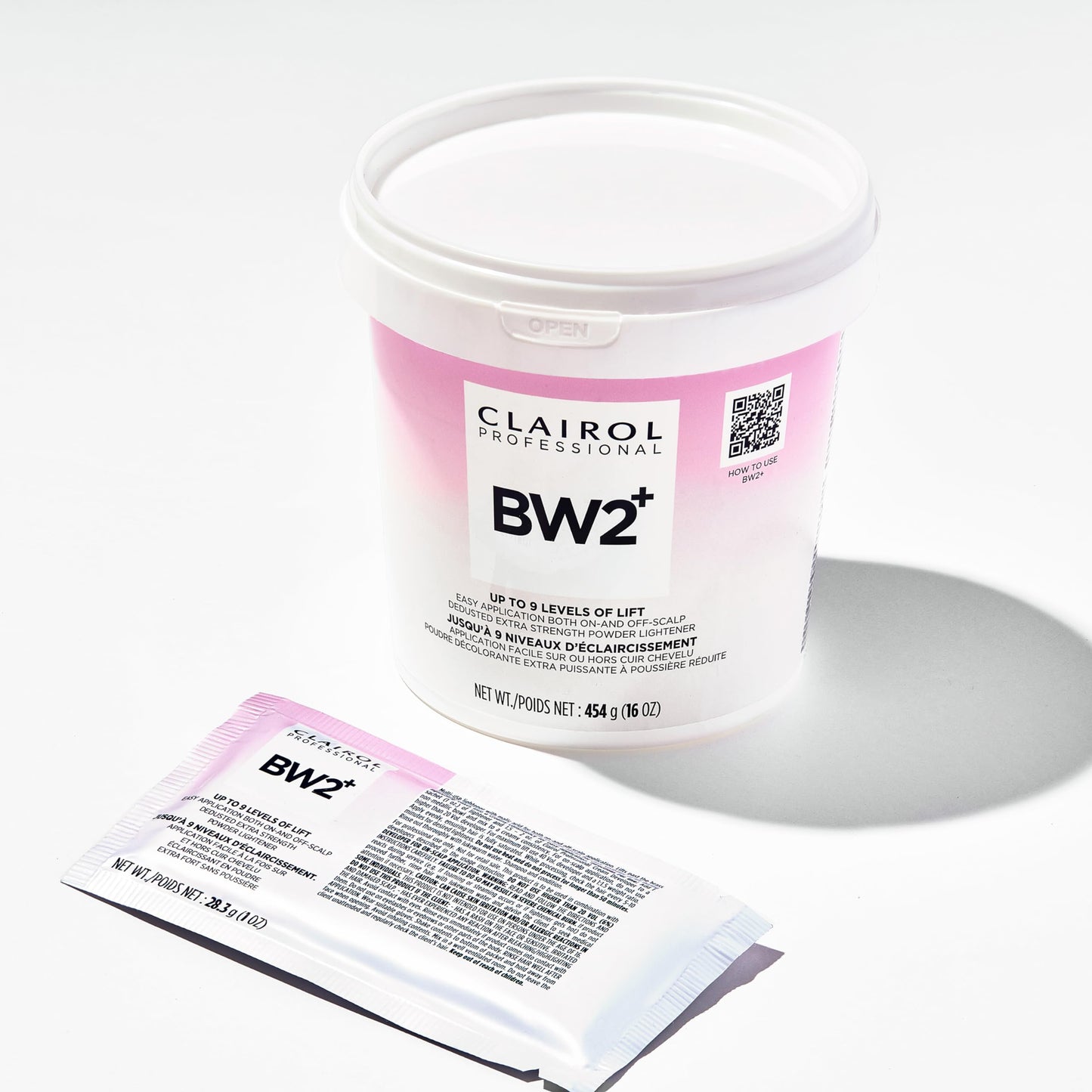 White Smoke Clairol Professional BW2+ Dedusted Extra Strength Powder Lightener for Hair Highlights, 8 oz.