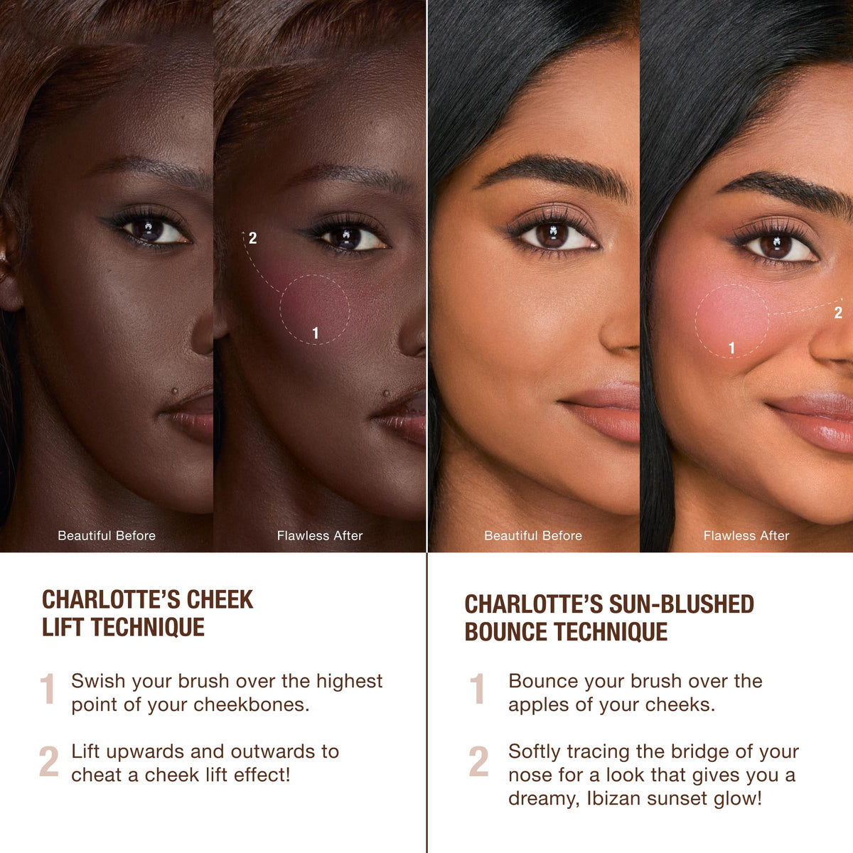 White Smoke Charlotte Tilbury Airbrush Flawless Blush Blur - Powder Color for Cheeks