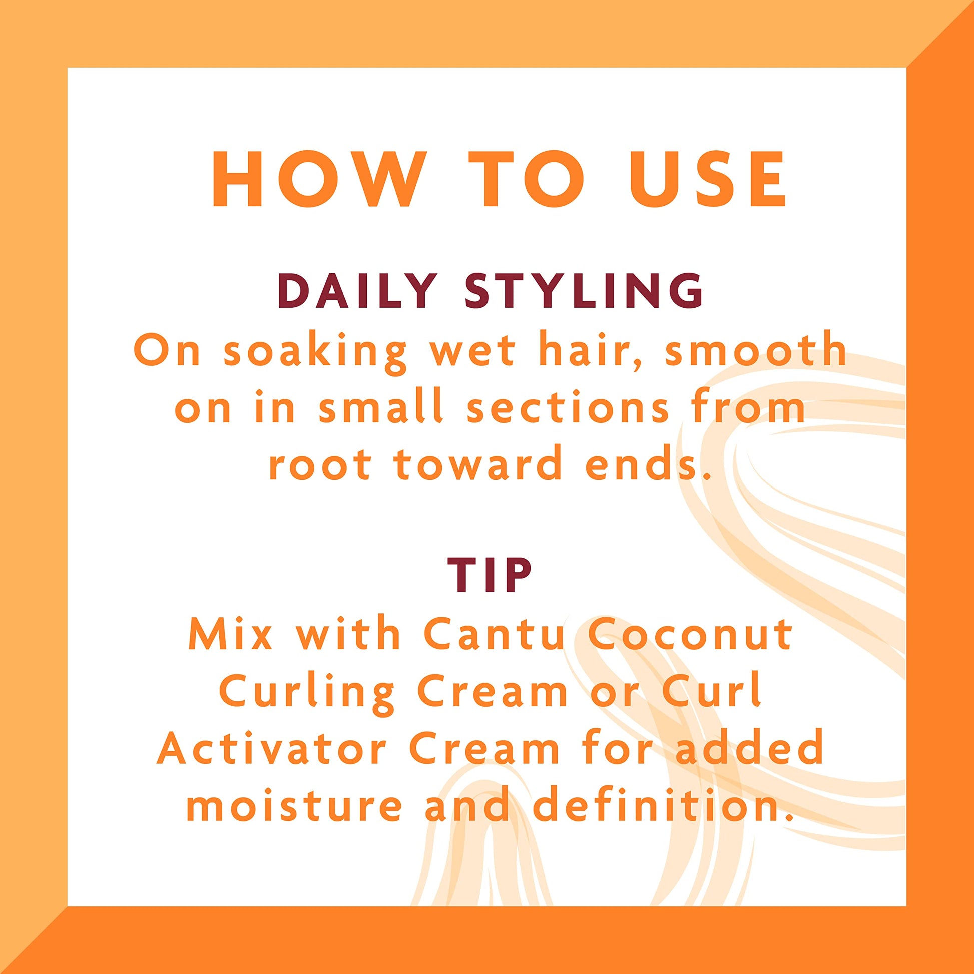 White Smoke Cantu Shea Butter for Natural Hair Curling Custard, 12 Ounce