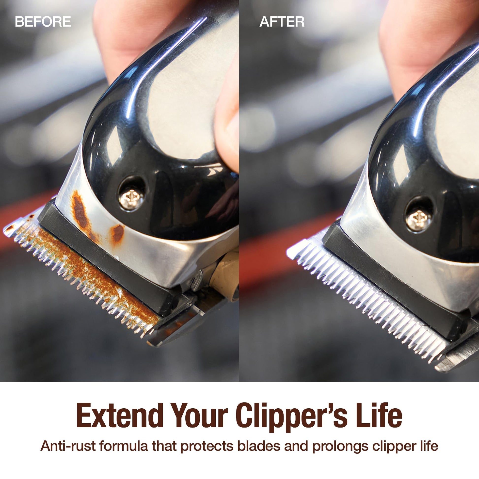 White Smoke Barbicide Clipperside Hair Clippers Spray Cleaner Large 15 OZ. Bottle with EXCLUSIVE 5-In-1 Formula Disinfects