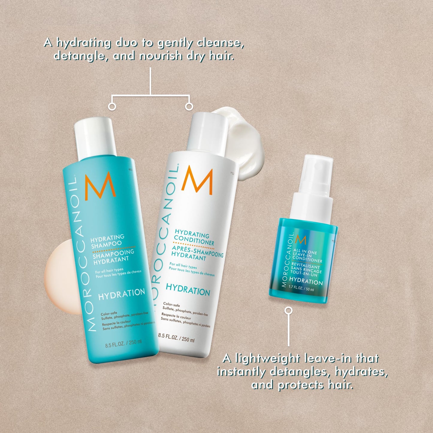Gray Moroccanoil Hair Hydration Gift Set