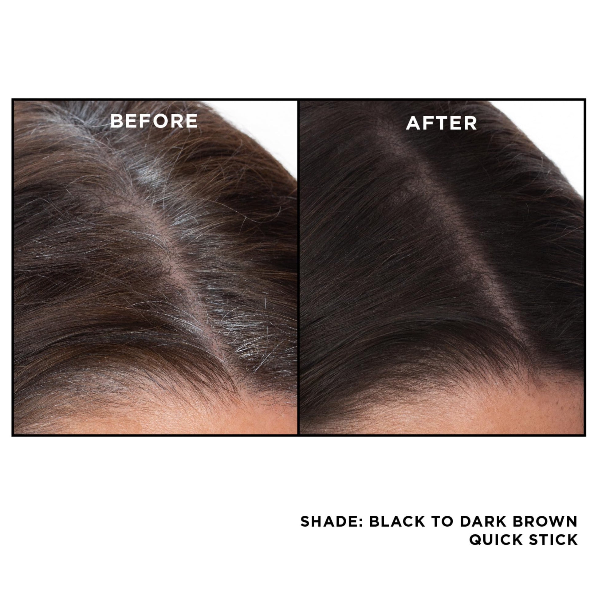 White Smoke EVERPRO Gray Away Root Touchup Quick Stick, Black/Dark Brown, 0.1 Oz