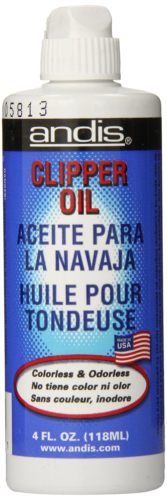 White Smoke Andis Clipper Oil Count, 4 Fl Oz, (Pack of 12)