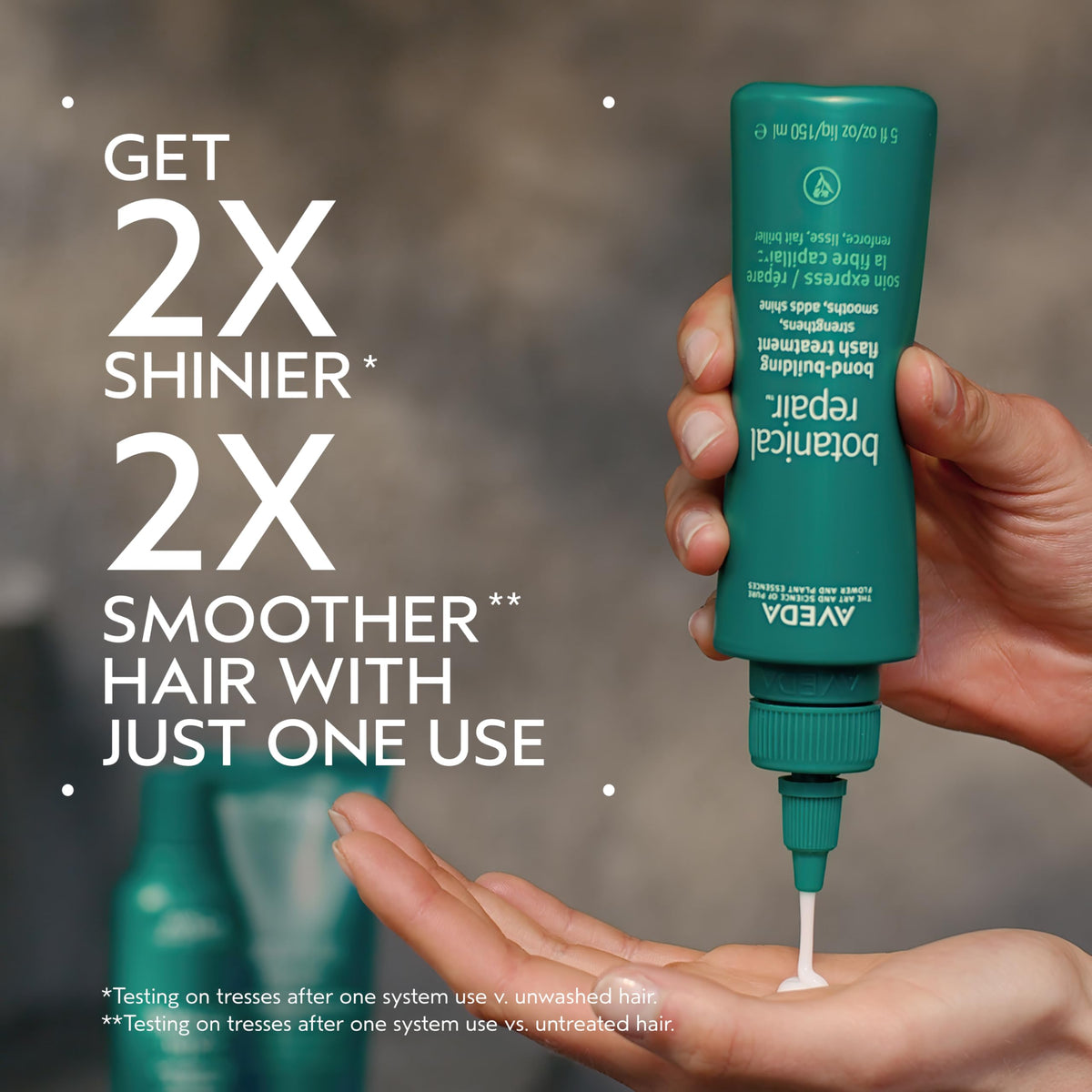 Dim Gray Aveda Botanical Repair Bond-Building Flash Treatment for Stronger Hair | Strengthens Hair in 10 Seconds | Adds Shine & Smoothness | 98% Naturally Derived*, 5 Fl Oz