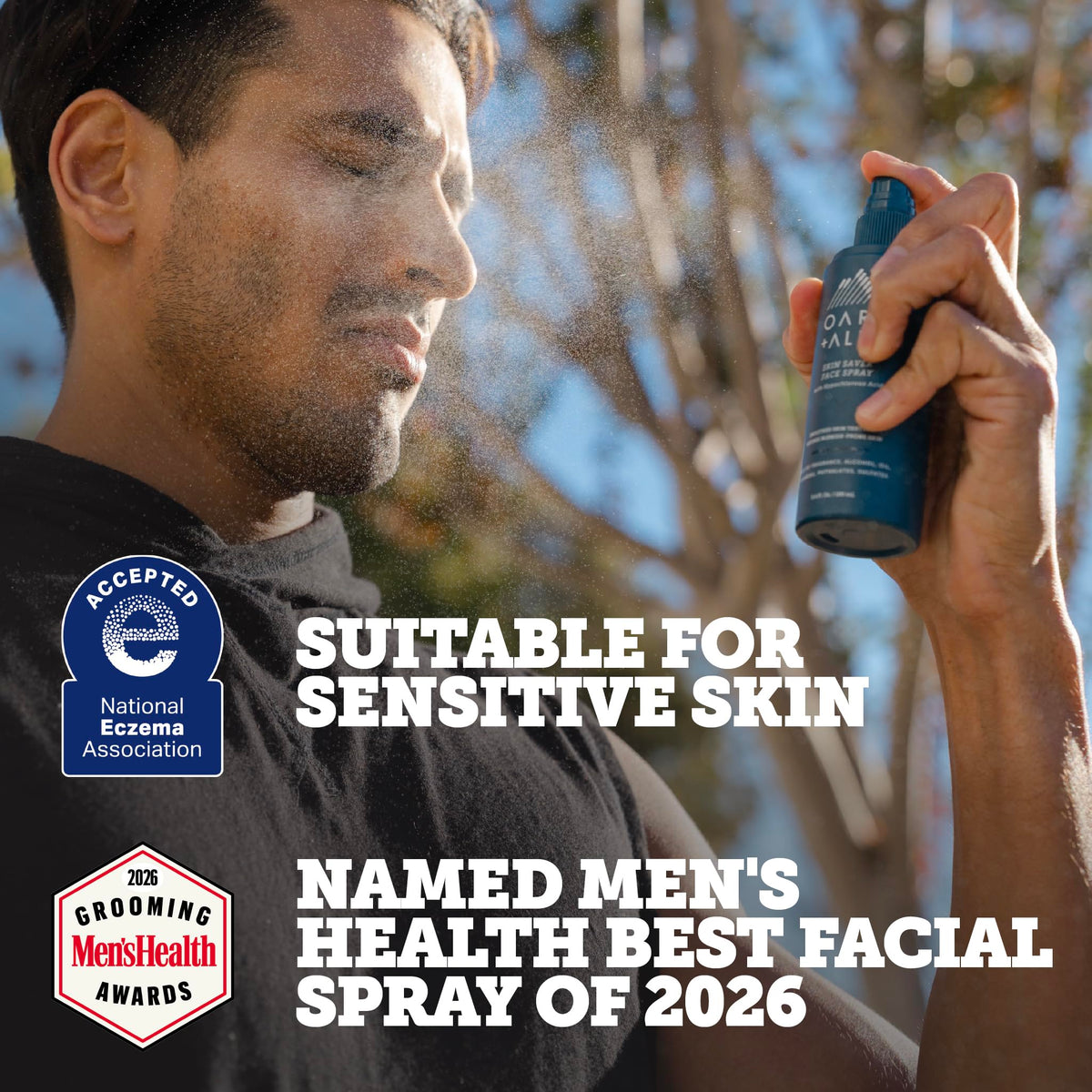 Black Oars + Alps Hypochlorous Acid Spray for Face, Skin Saver, 3.4oz