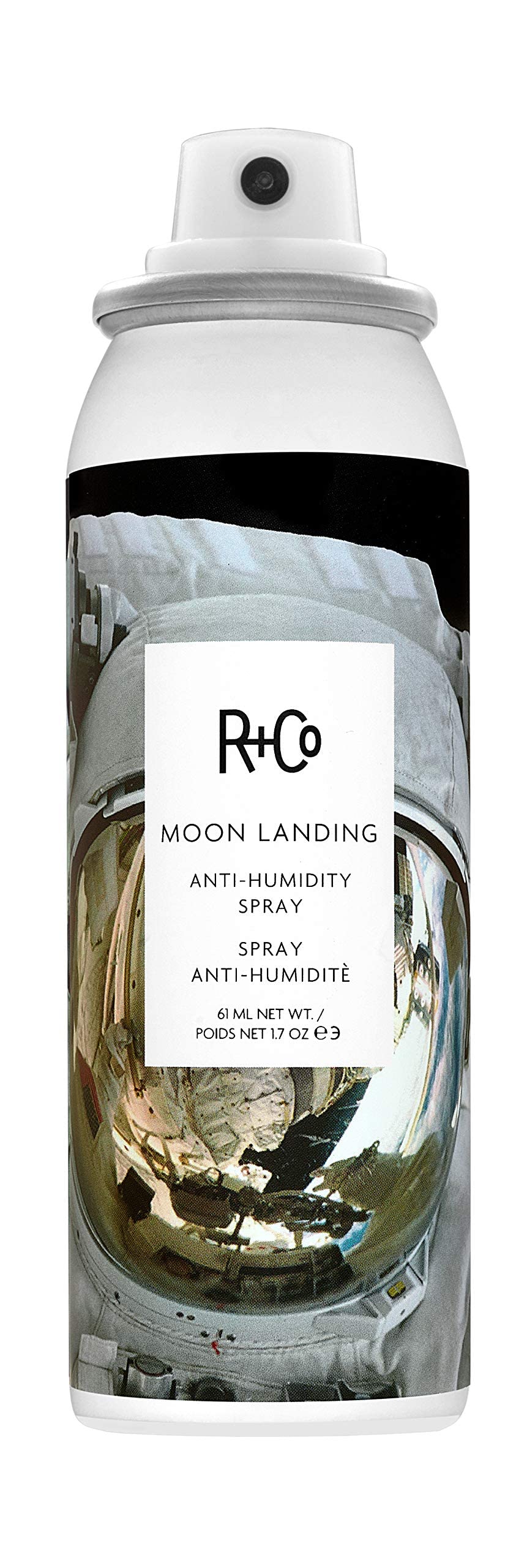 White Smoke R+Co Moon Landing Anti-Humidity Spray Set, Controls Frizz, 5oz
