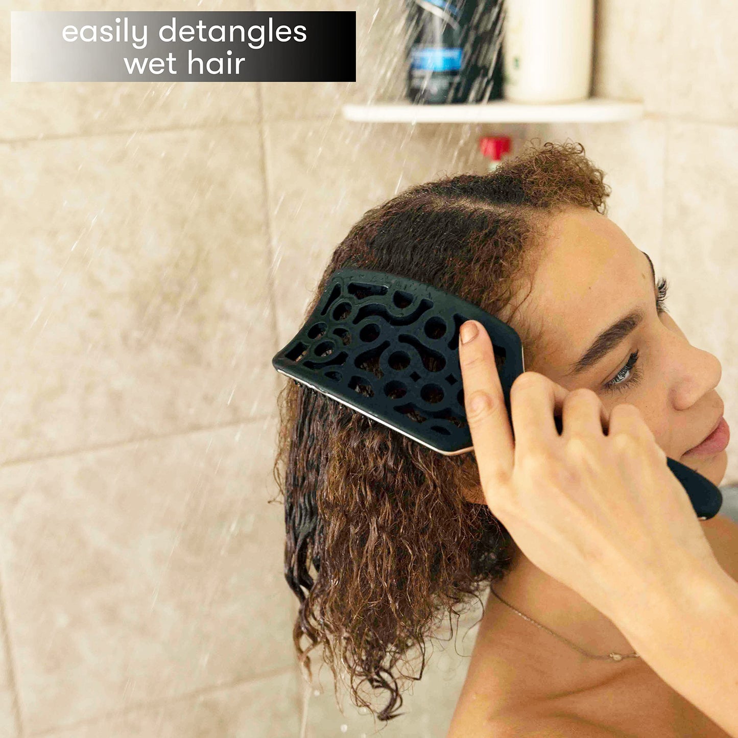 Wheat FRAMAR Professional Vented Hair Brush – Curved Hair Brush For Blow Drying, Wet Paddle Brush For Hair, Vent Brush For Blow Drying, Wet Hairbrush For Women – Heat Resistant - Black