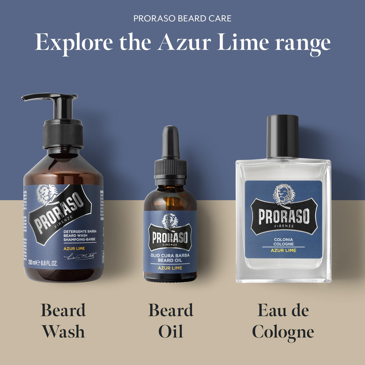 Slate Gray Proraso Azur Lime Cologne