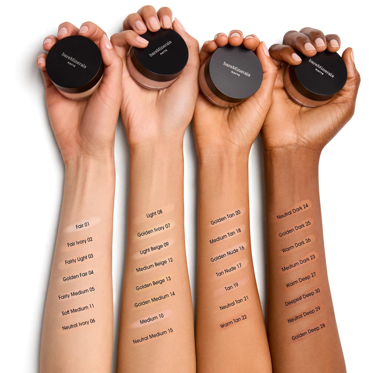 White Smoke Original Matte Loose Mineral Foundation SPF 15, 19 Tan, Vegan, Cruelty-Free & Dermatologist-Tested