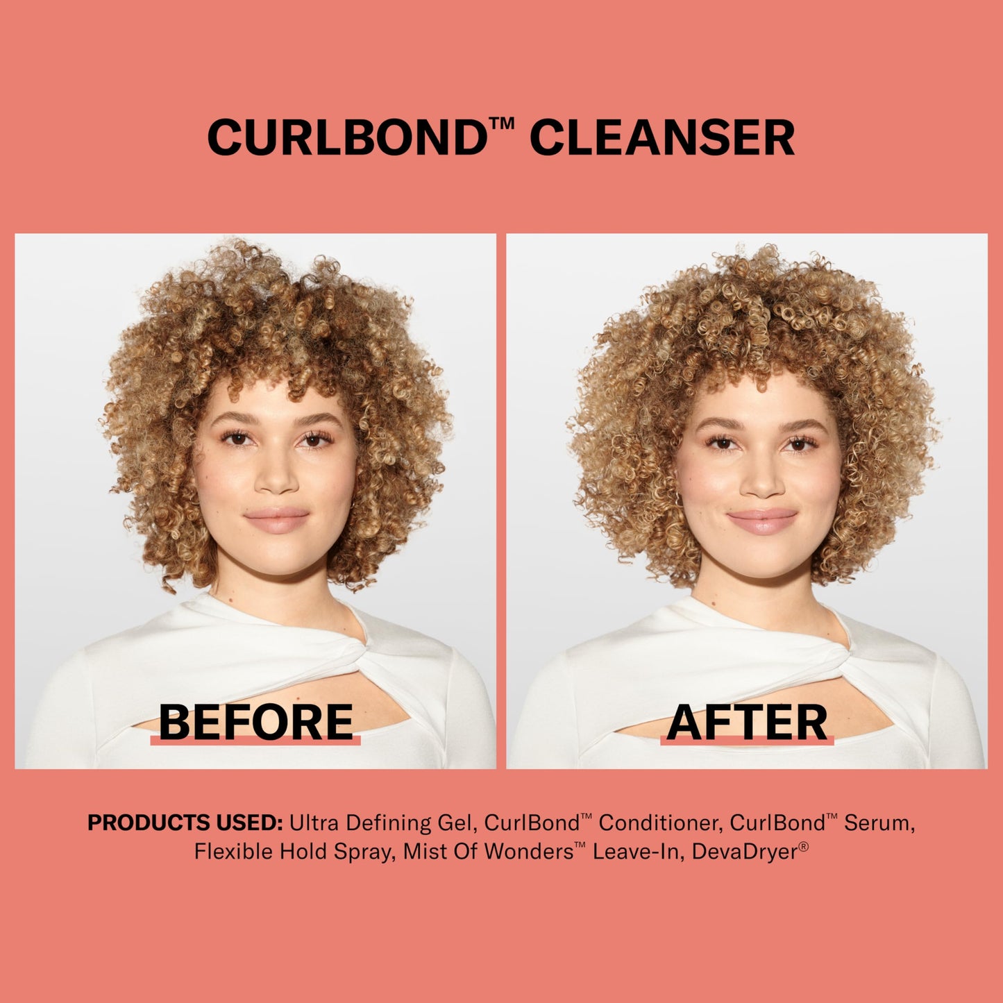Lavender DevaCurl CurlBond Re-Coiling Mild Lather Cleanser, Cozy Getaway, 32 fl. oz.