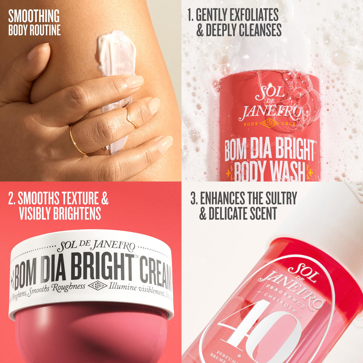 Misty Rose SOL DE JANEIRO Bom Dia Bright Body Wash 385mL/13.0 fl oz.