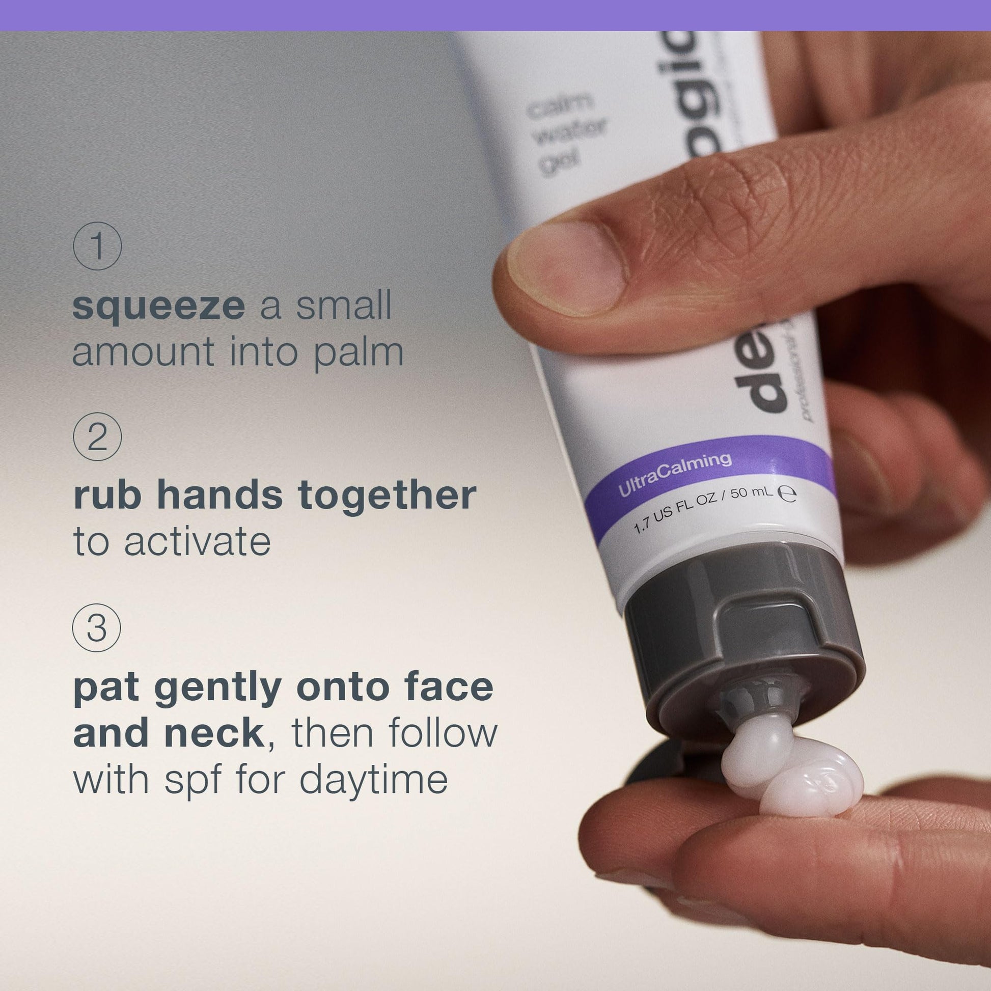 Dark Gray Dermalogica Calm Water Gel, Weightless Face Moisturizer for Sensitive Skin - Help Support Healthy Moisture Balance with Lavender Essential Oil, 1.7 Fl Oz