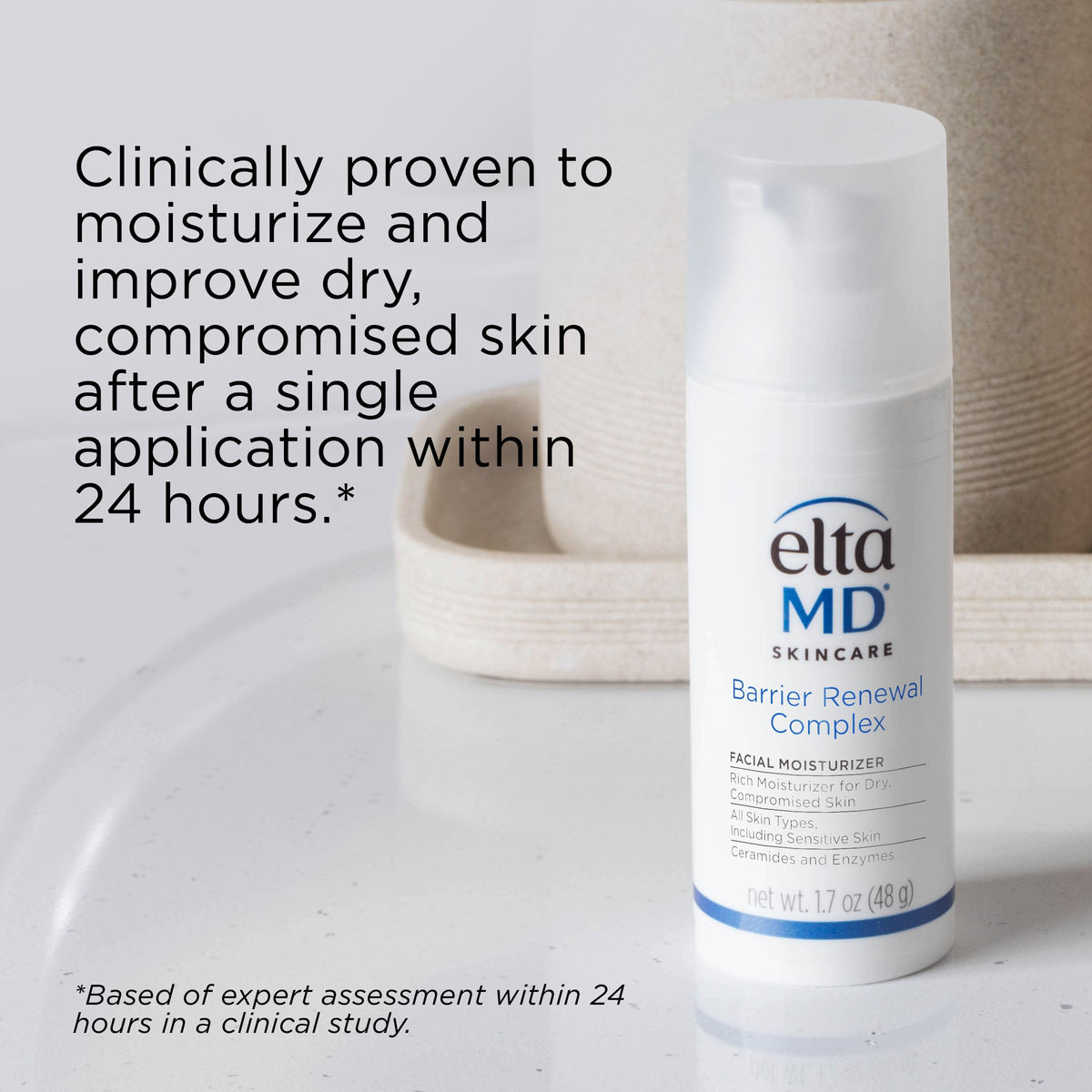 Light Gray EltaMD Barrier Renewal Complex Face Moisturizer