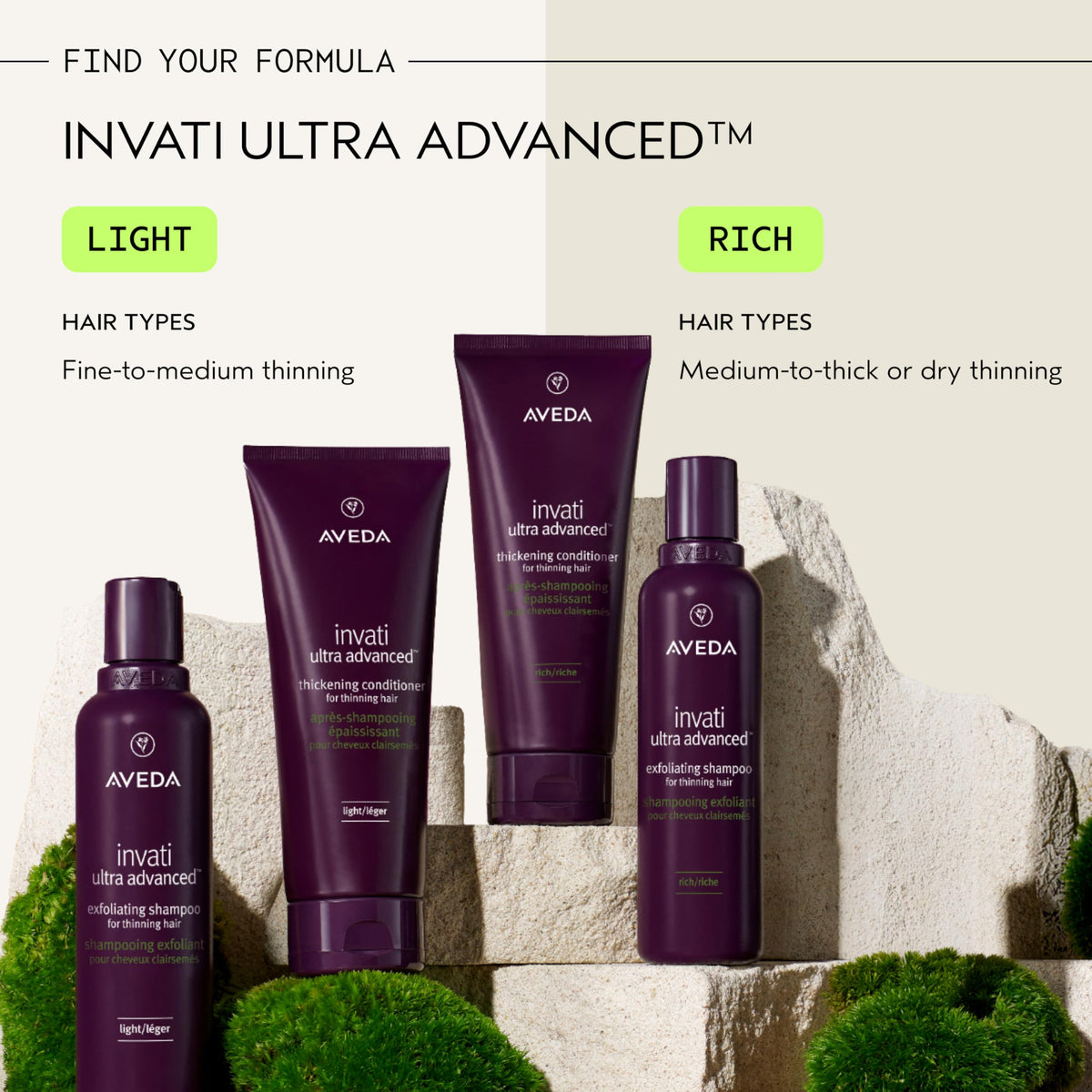 Antique White AVEDA Invati Ultra Advanced Exfoliating Shampoo Light | Step 1 of 4 | Reduces Hair Loss by 77% | for Fine to Medium Thinning Hair Types | Normal to Oily Scalp | 95% Naturally Derived*, 33.8 Fl Oz