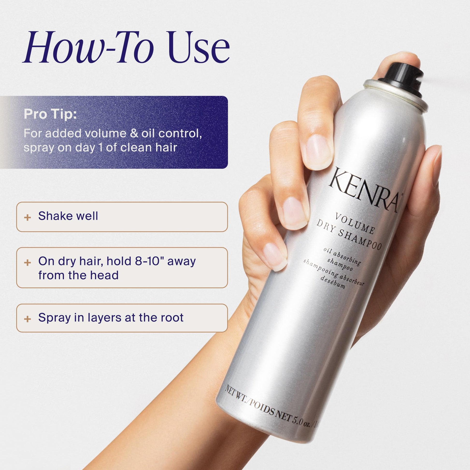 Lavender Kenra Professional Volume Dry Shampoo | Oil Absorbing Shampoo | Translucent, Volume-Enhancing Spray | Instantly Refreshes Hair At The Root | Absorbs Oils & Impurities | All Hair Types | Travel 1.2 oz