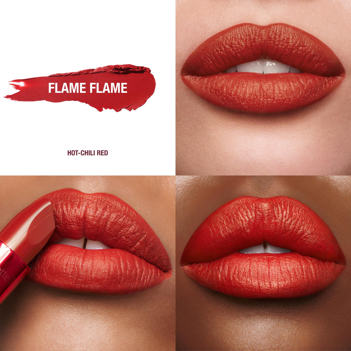 White Smoke Charlotte Tilbury Matte Revolution Lipstick - Long Lasting, Hydrating
