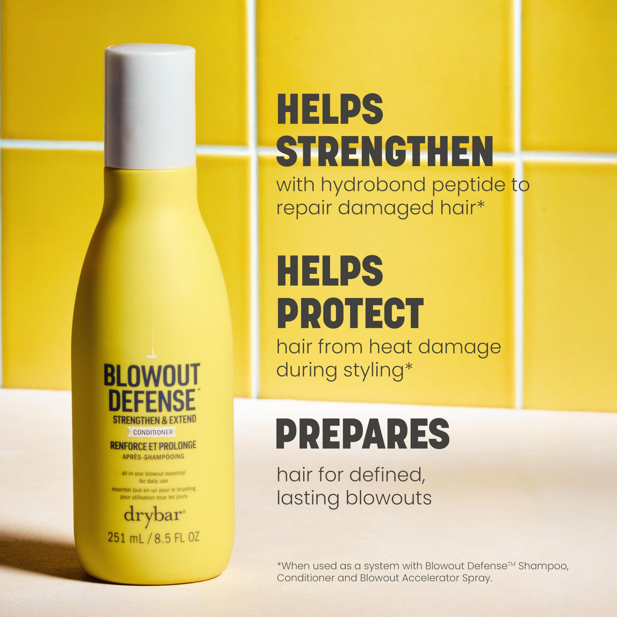 Light Gray Drybar Blowout Defense Strengthen & Extend Conditioner, 3 oz
