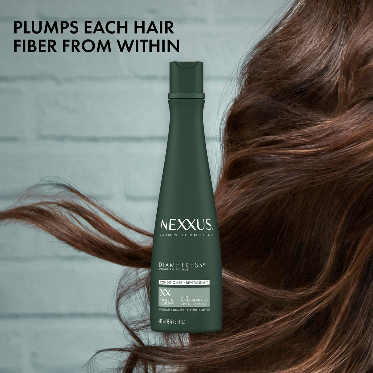 Dark Gray Nexxus Diametress Conditioner for Fine and Flat Hair 13.5 oz