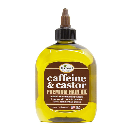 White Smoke Difeel(Sunflower)  Caffeine &amp; Castor Premium Hair Oil (7.1oz)