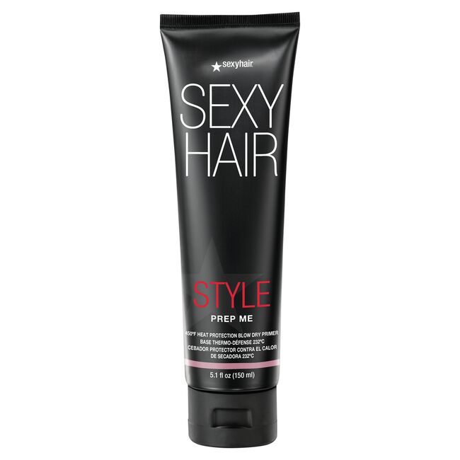 White Smoke SexyHair Prep Me 450°F Heat Protection Blow Dry Primer 5.1 fl oz