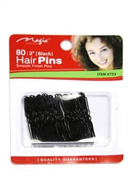 White Smoke MAGIC COLLECTION 2 Inch Hair Pin Black