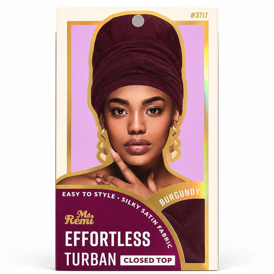 Seashell ANNIE Ms. Remi Effortless Turban Scarf Close Top - Burgundy &amp; Olive